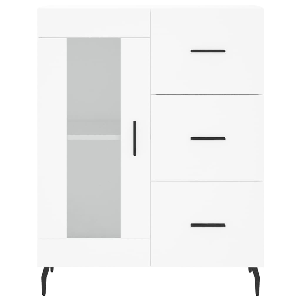 vidaXL Szafka, biała, 69,5x34x90 cm, materiał drewnopochodny