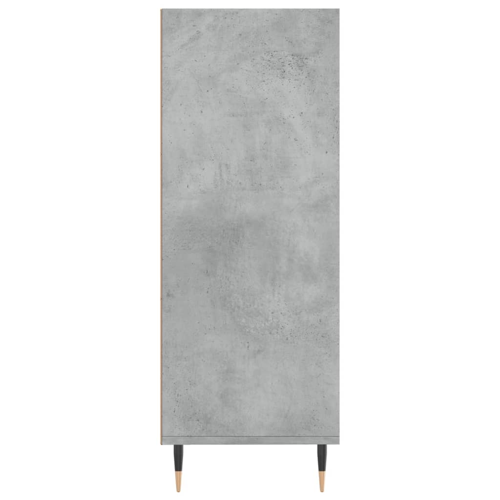 vidaXL Regał, szarość betonu, 69,5x32,5x90 cm, materiał drewnopochodny