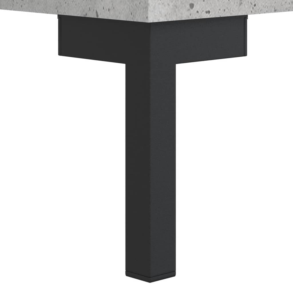 vidaXL Regał, szarość betonu, 69,5x32,5x90 cm, materiał drewnopochodny