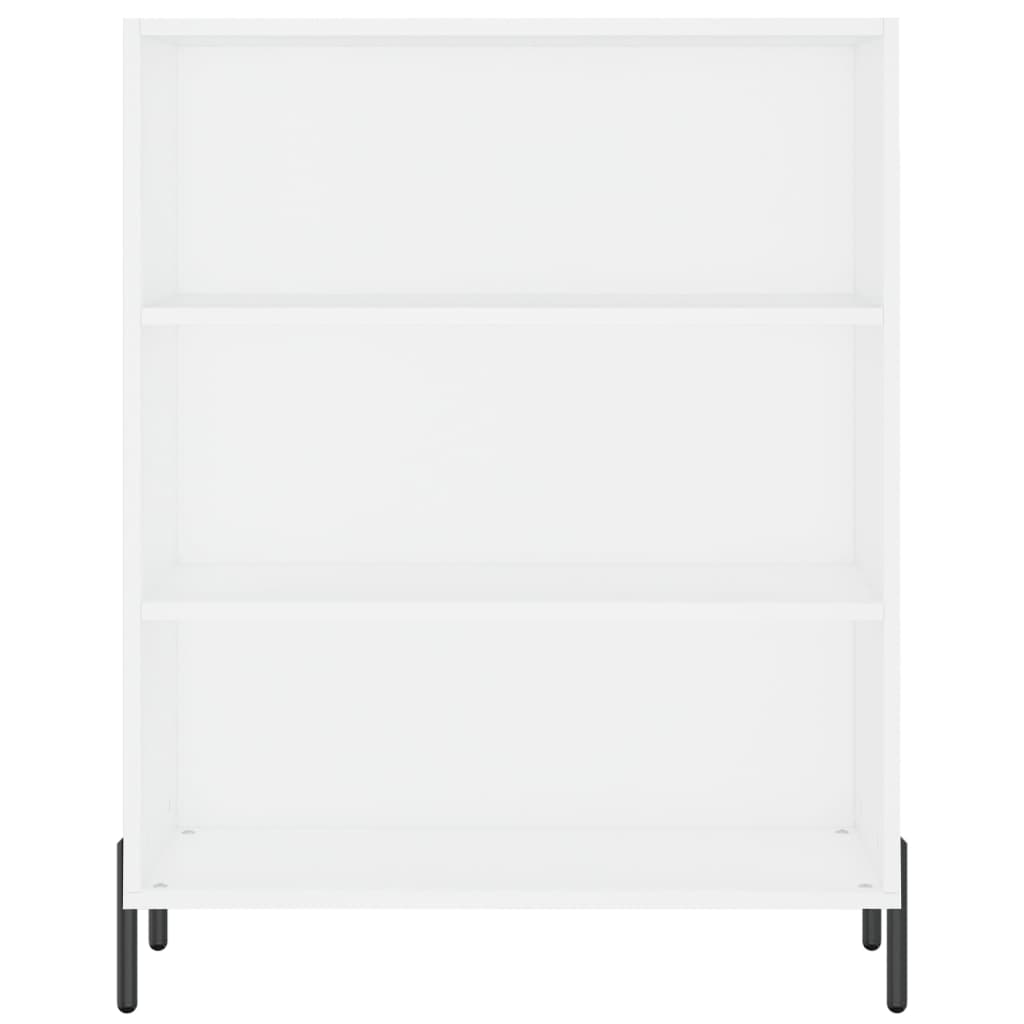 vidaXL Regał, biały, 69,5x32,5x90 cm, materiał drewnopochodny