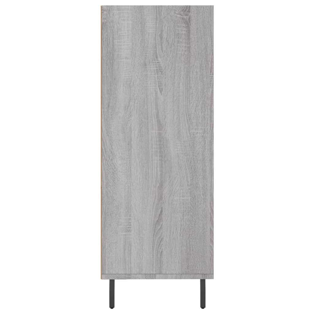 vidaXL Regał szary dąb sonoma, 69,5x32,5x90cm, materiał drewnopochodny