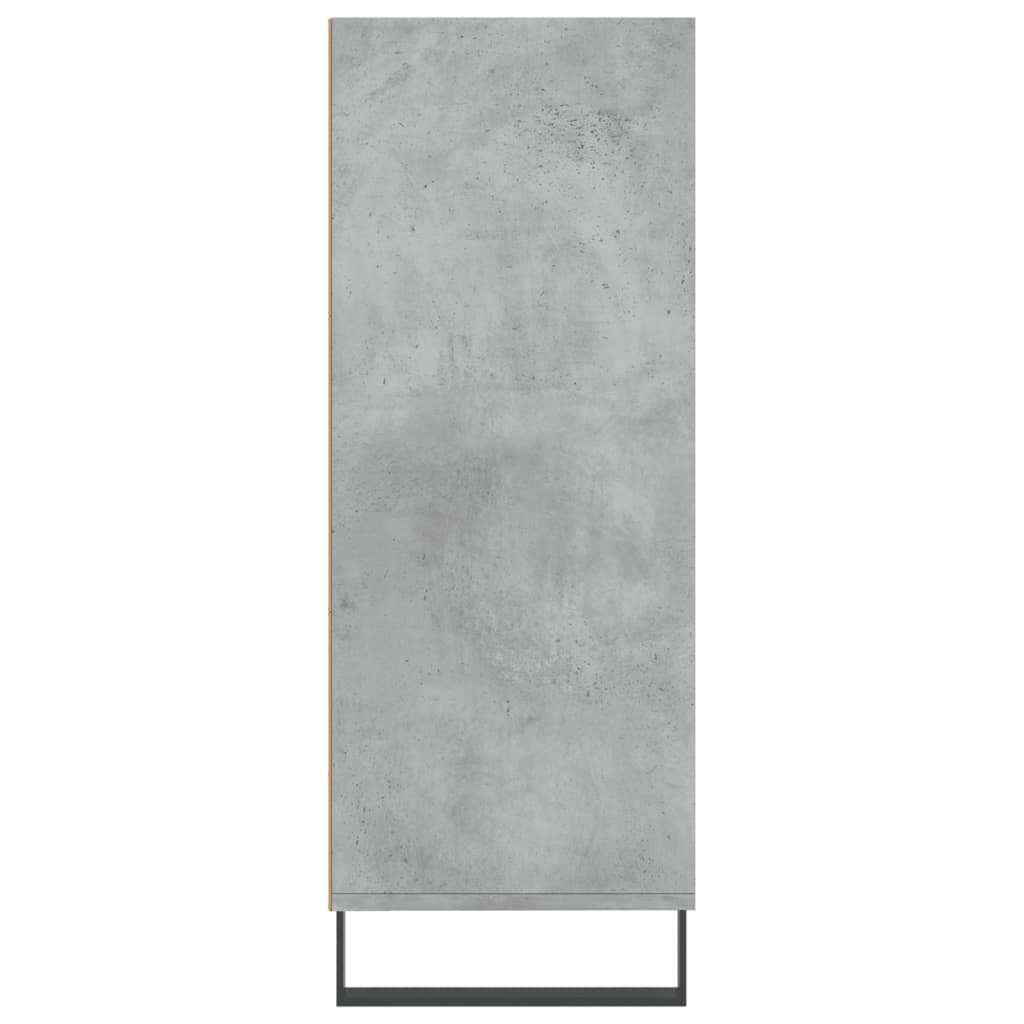 vidaXL Regał, szarość betonu, 69,5x32,5x90 cm, materiał drewnopochodny
