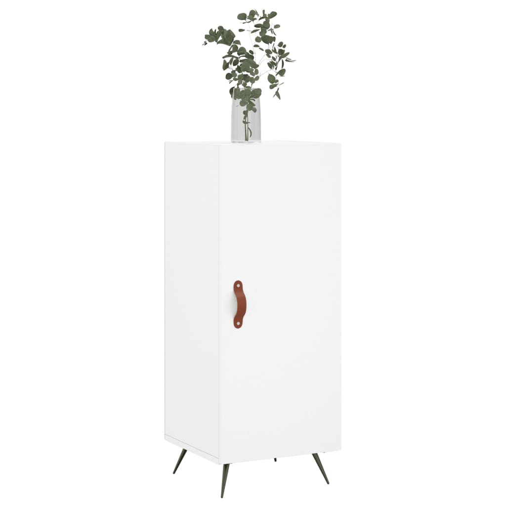 vidaXL Szafka, biała, 34,5x34x90 cm, materiał drewnopochodny