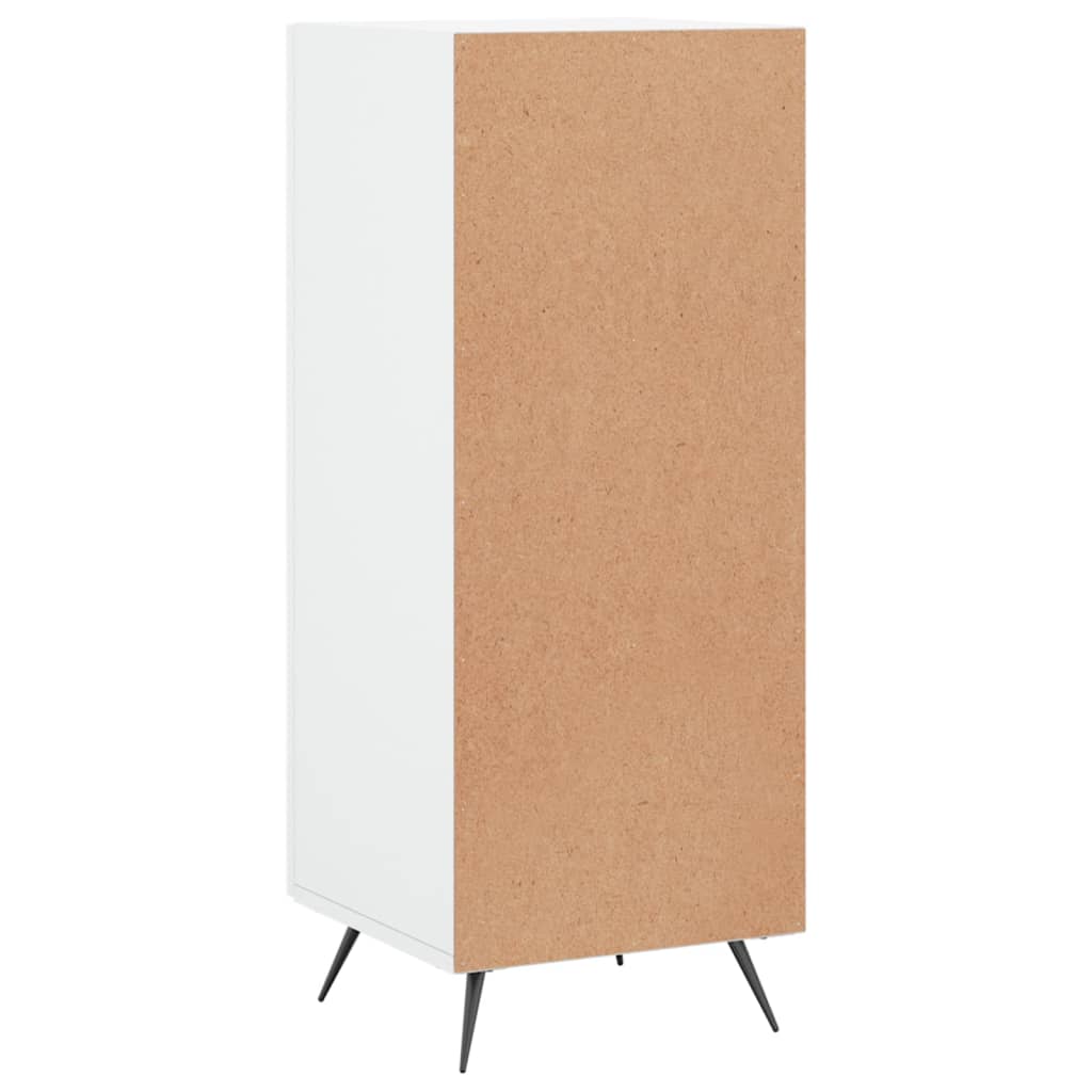vidaXL Szafka, biała, 34,5x34x90 cm, materiał drewnopochodny