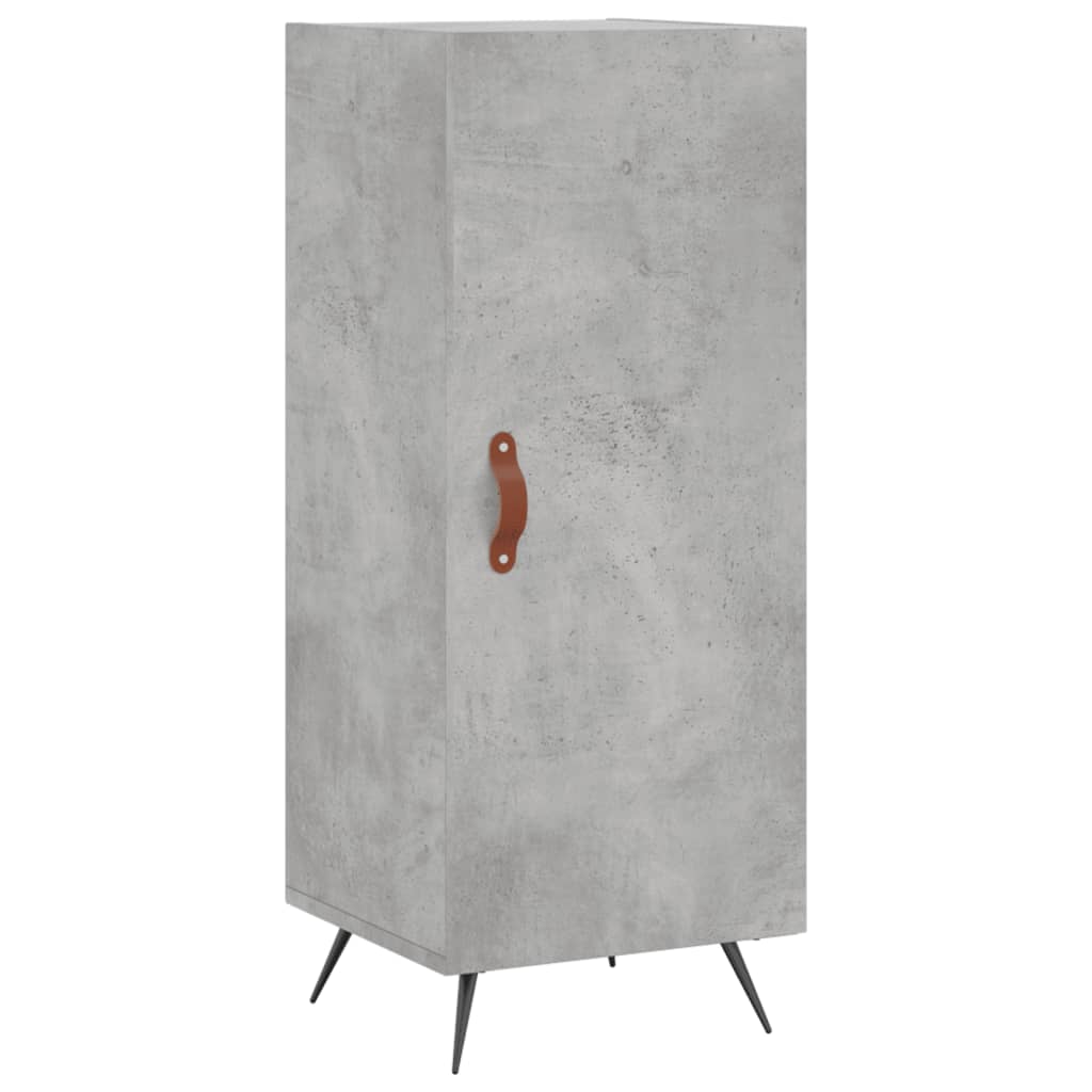 vidaXL Szafka, szarość betonu, 34,5x34x90 cm, materiał drewnopochodny