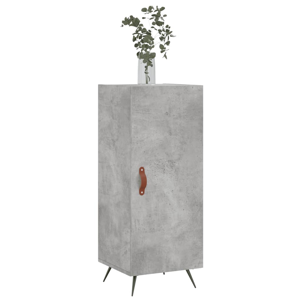 vidaXL Szafka, szarość betonu, 34,5x34x90 cm, materiał drewnopochodny