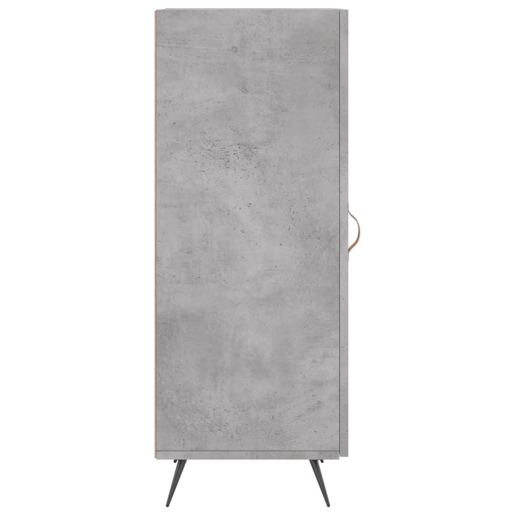 vidaXL Szafka, szarość betonu, 34,5x34x90 cm, materiał drewnopochodny