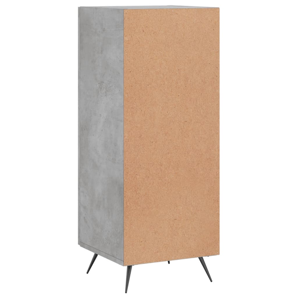 vidaXL Szafka, szarość betonu, 34,5x34x90 cm, materiał drewnopochodny