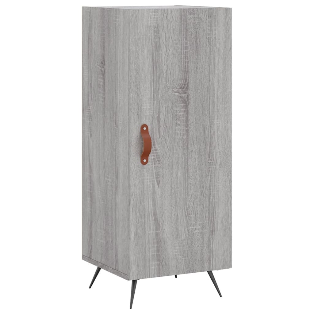 vidaXL Szafka, szary dąb sonoma, 34,5x34x90 cm materiał drewnopochodny