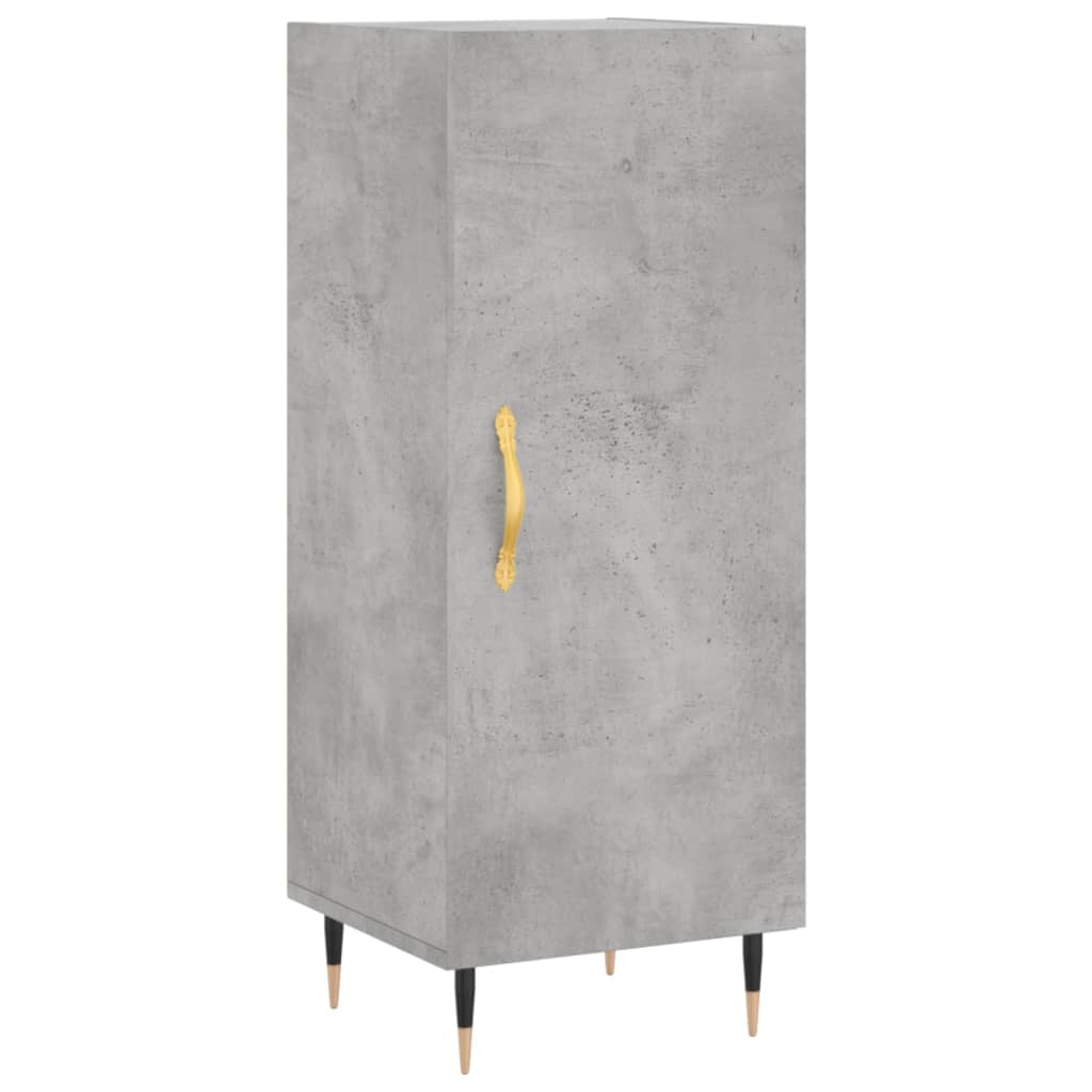 vidaXL Szafka, szarość betonu, 34,5x34x90 cm, materiał drewnopochodny