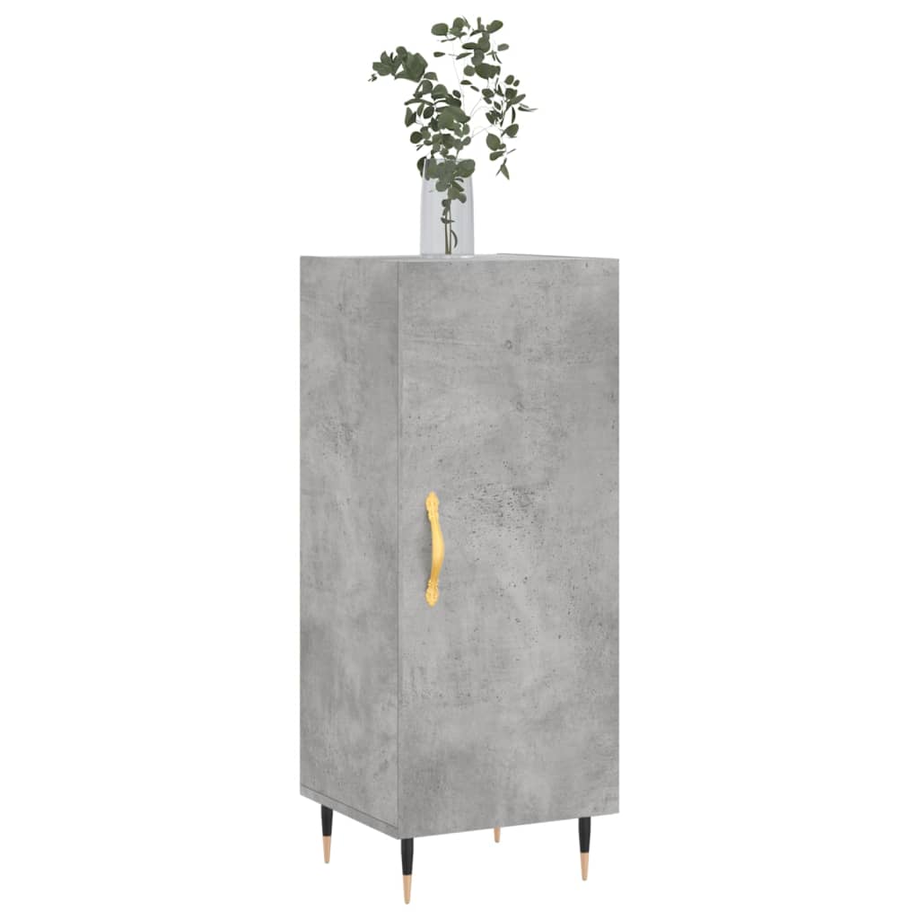 vidaXL Szafka, szarość betonu, 34,5x34x90 cm, materiał drewnopochodny