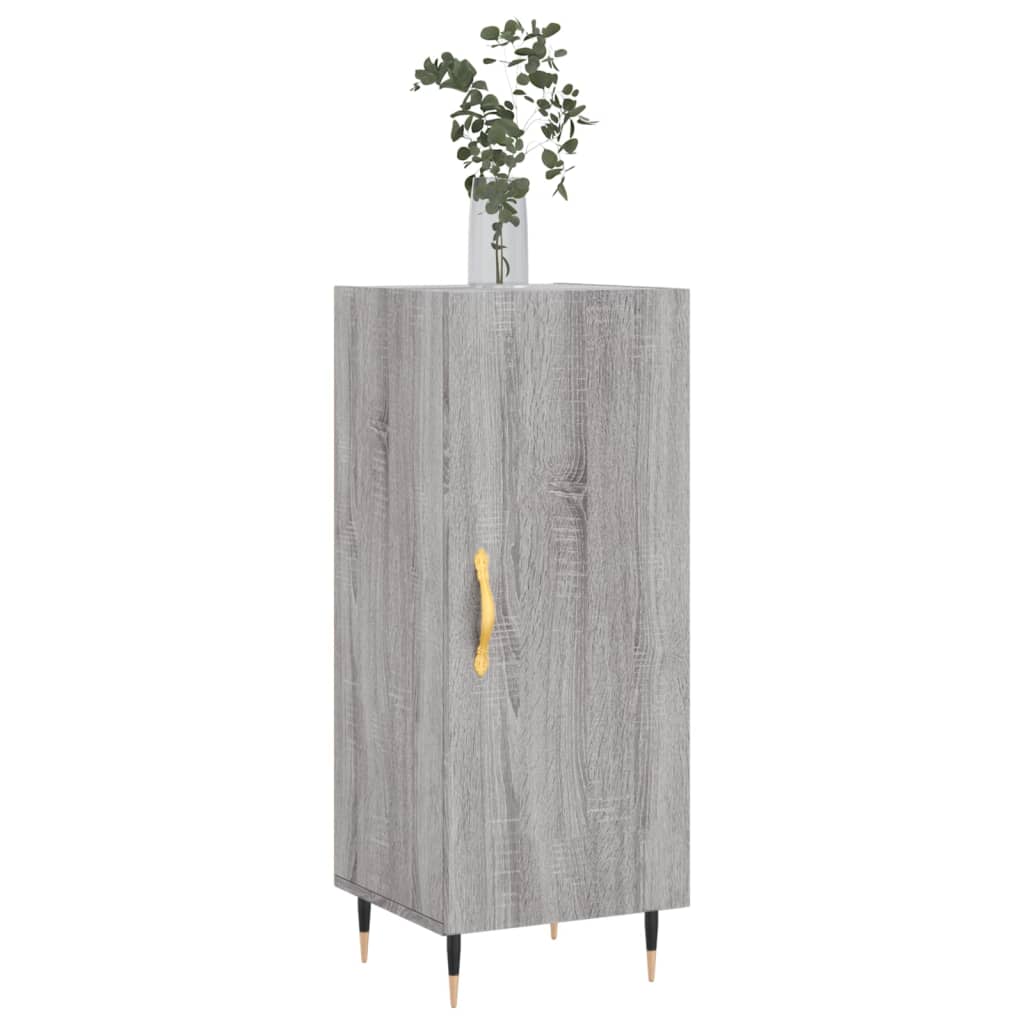 vidaXL Szafka, szary dąb sonoma, 34,5x34x90 cm materiał drewnopochodny