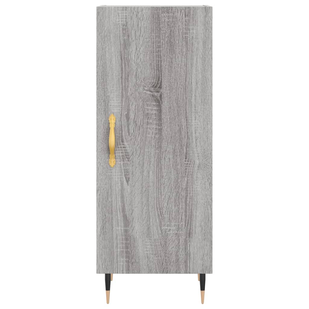vidaXL Szafka, szary dąb sonoma, 34,5x34x90 cm materiał drewnopochodny