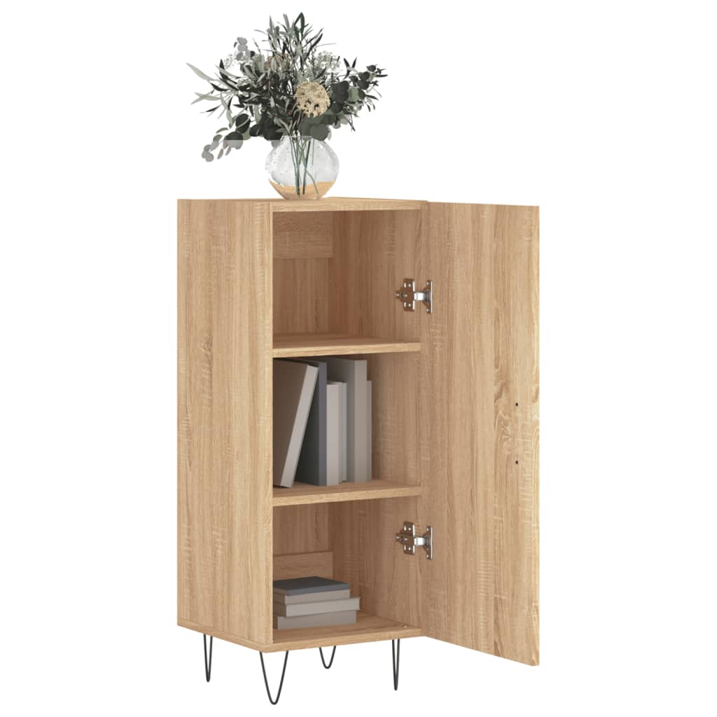 vidaXL Szafka, dąb sonoma, 34,5x34x90 cm, materiał drewnopochodny