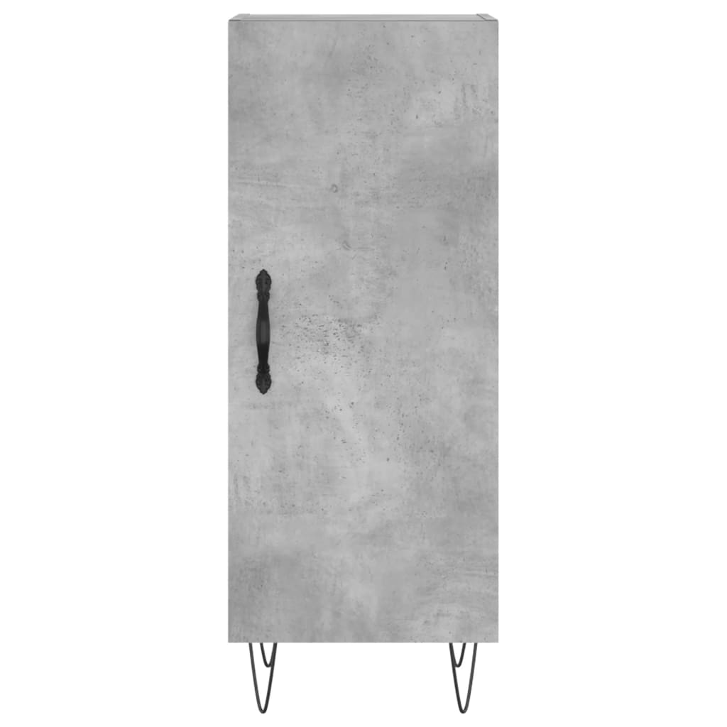 vidaXL Szafka, szarość betonu, 34,5x34x90 cm, materiał drewnopochodny