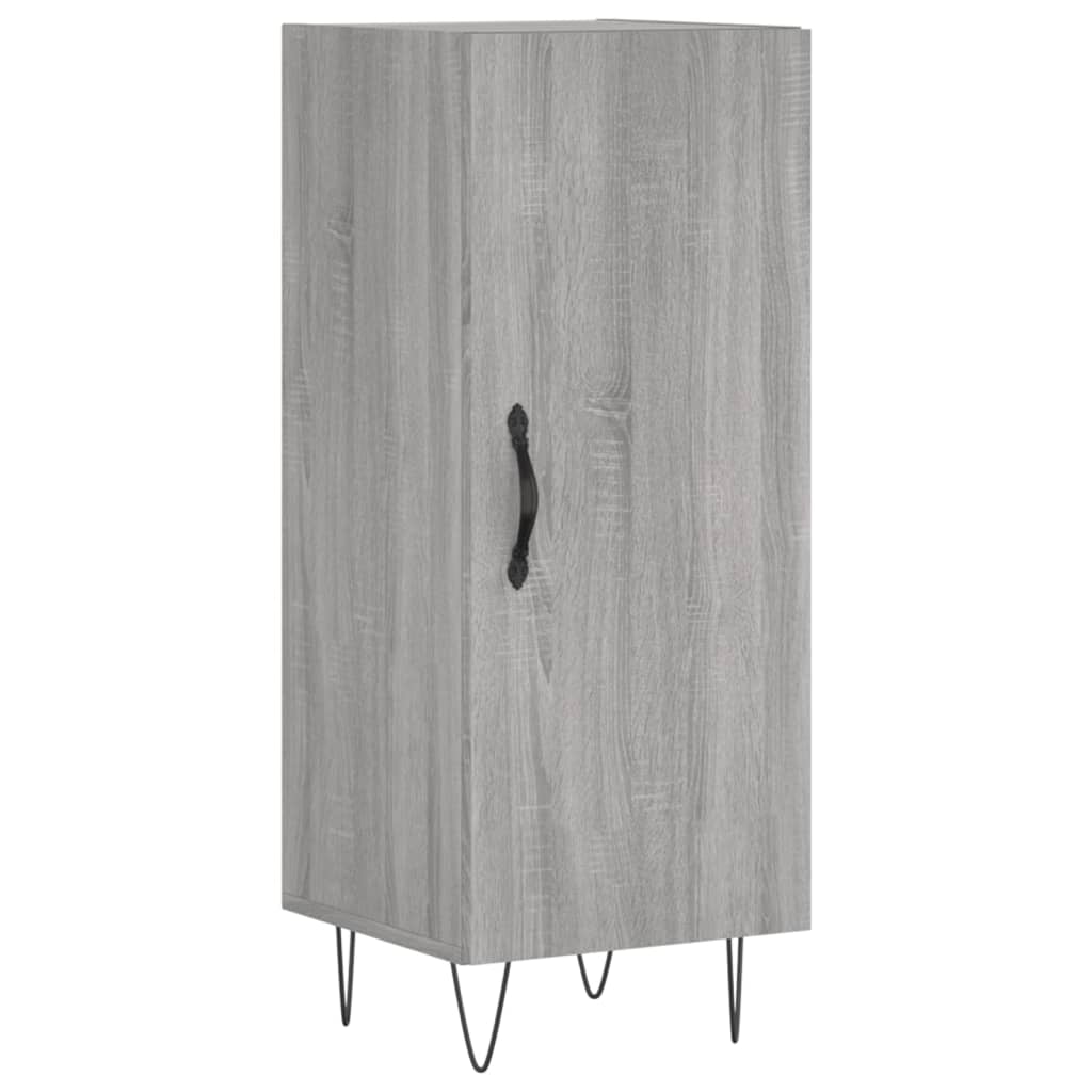vidaXL Szafka, szary dąb sonoma, 34,5x34x90 cm materiał drewnopochodny