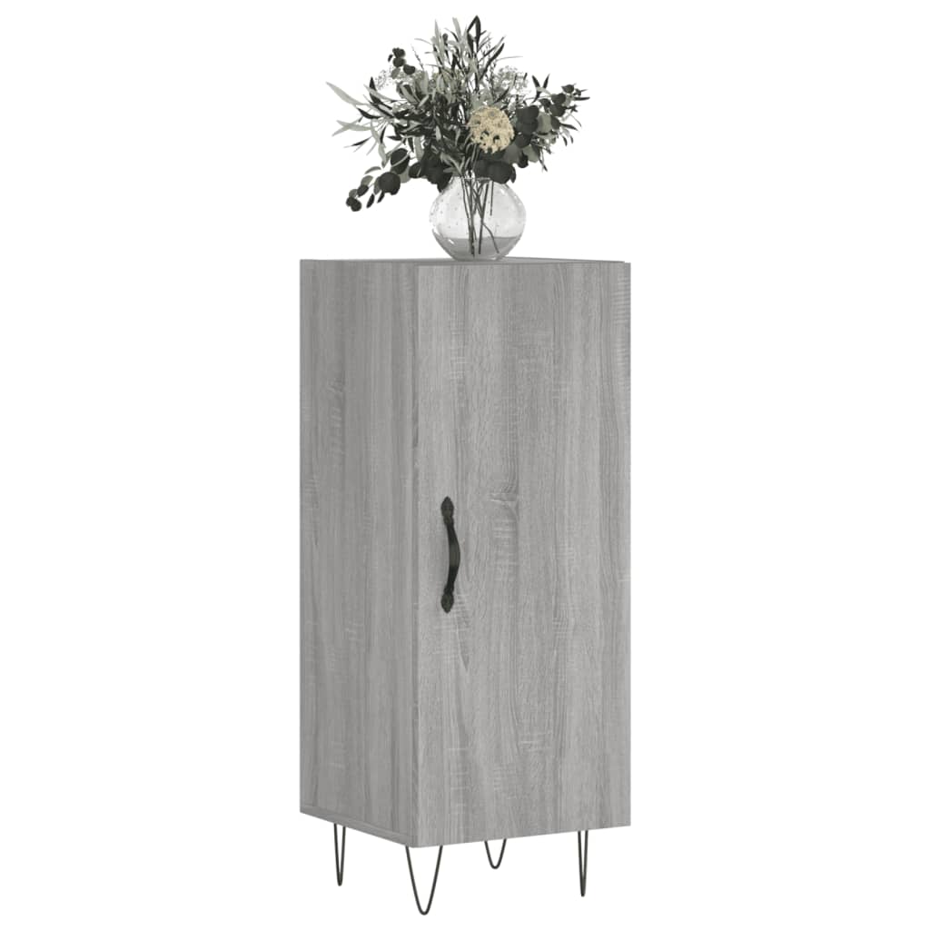 vidaXL Szafka, szary dąb sonoma, 34,5x34x90 cm materiał drewnopochodny