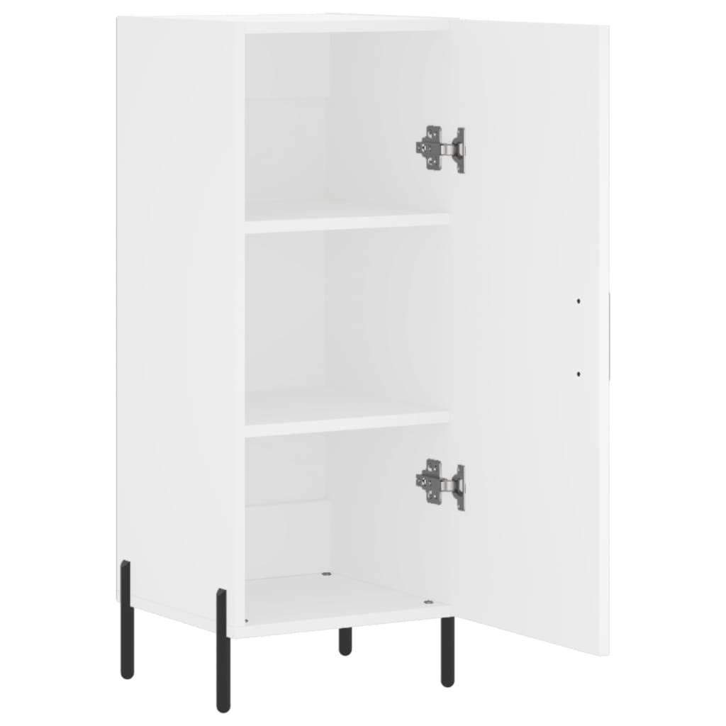 vidaXL Szafka, biała, 34,5x34x90 cm, materiał drewnopochodny