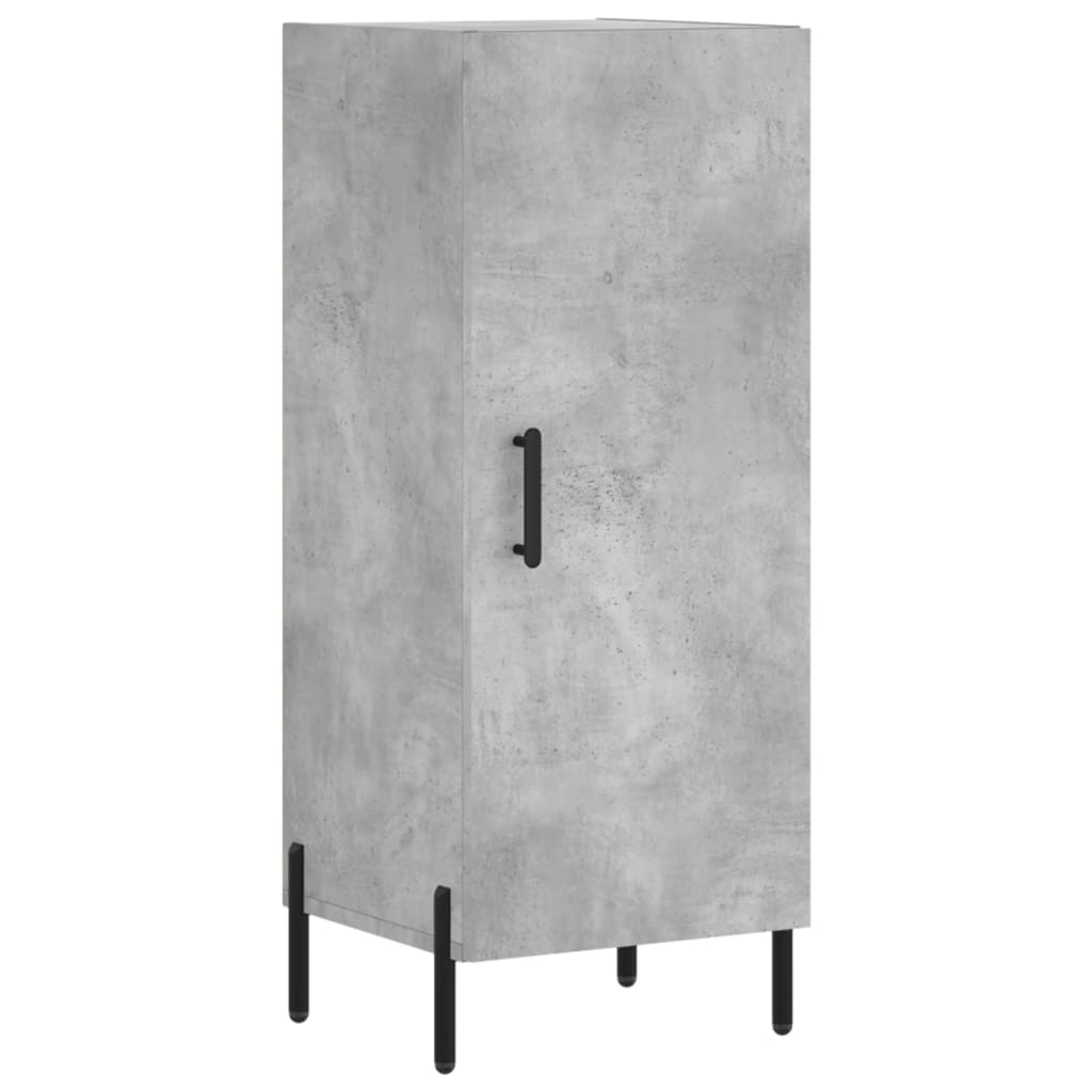 vidaXL Szafka, szarość betonu, 34,5x34x90 cm, materiał drewnopochodny