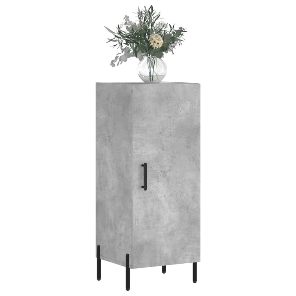 vidaXL Szafka, szarość betonu, 34,5x34x90 cm, materiał drewnopochodny