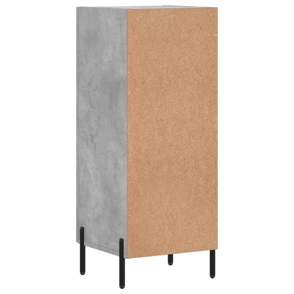 vidaXL Szafka, szarość betonu, 34,5x34x90 cm, materiał drewnopochodny