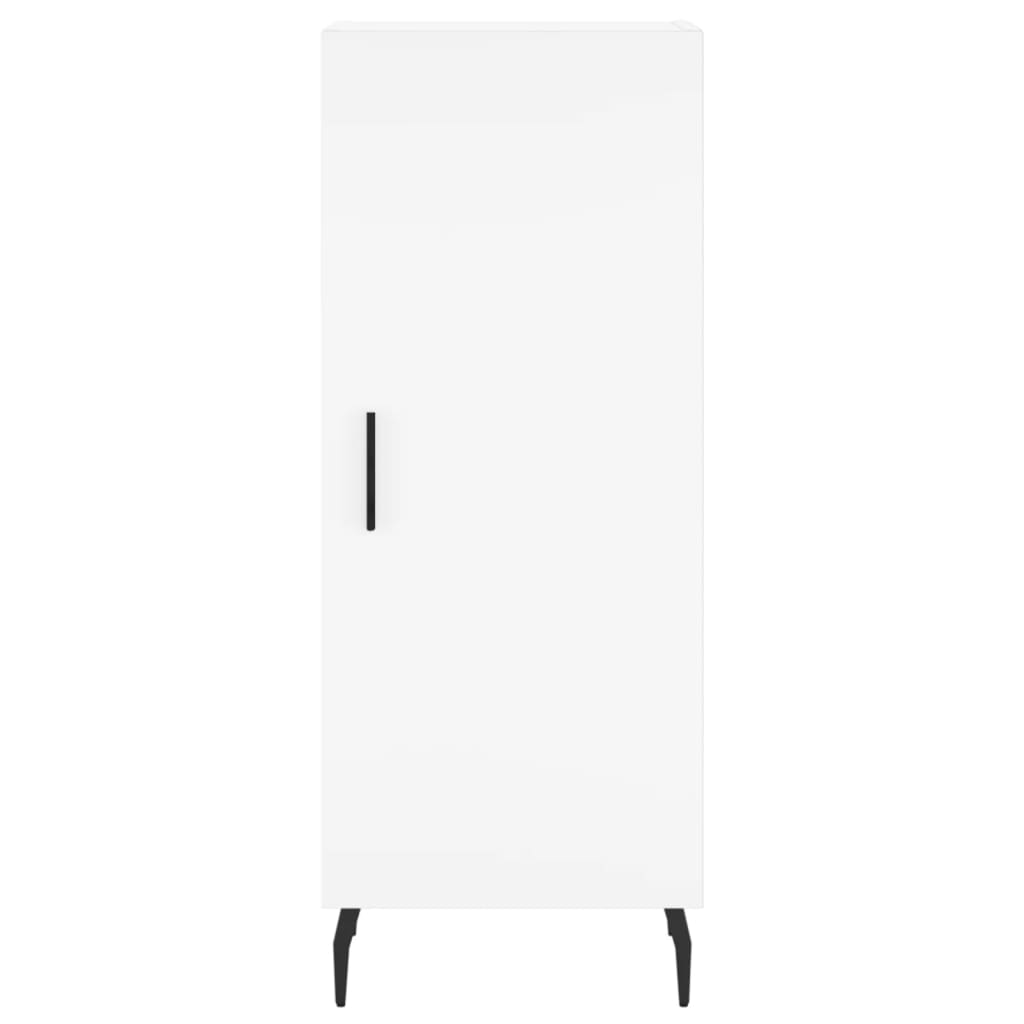 vidaXL Szafka, biała, 34,5x34x90 cm, materiał drewnopochodny