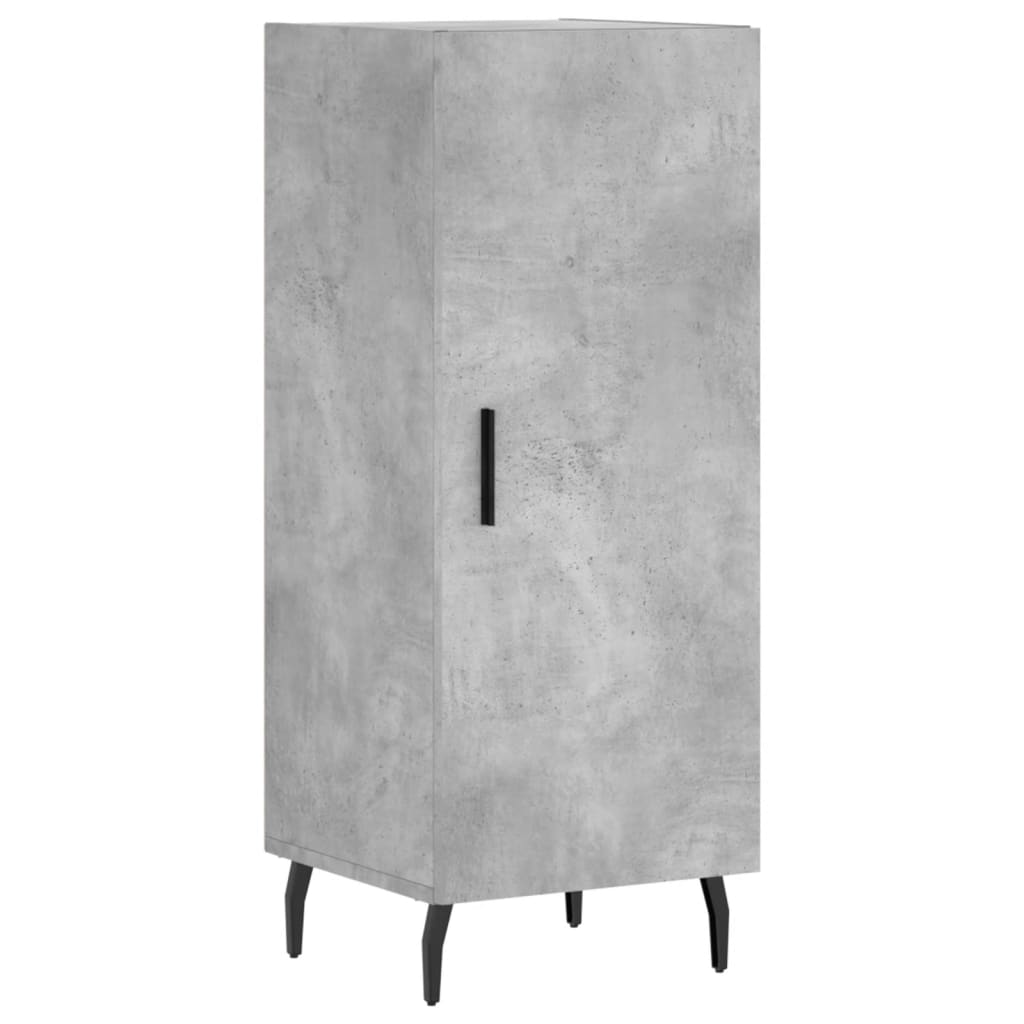 vidaXL Szafka, szarość betonu, 34,5x34x90 cm, materiał drewnopochodny