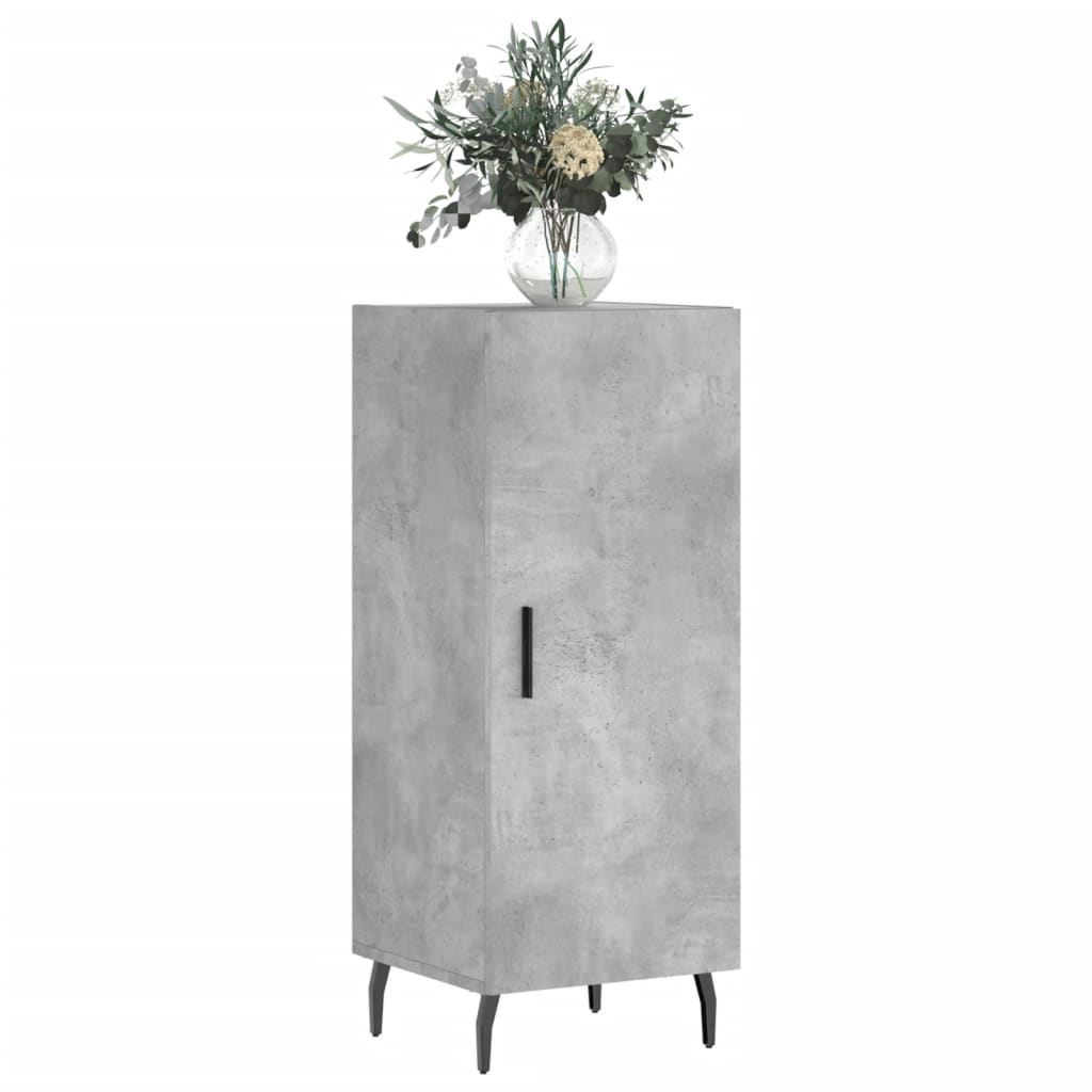 vidaXL Szafka, szarość betonu, 34,5x34x90 cm, materiał drewnopochodny