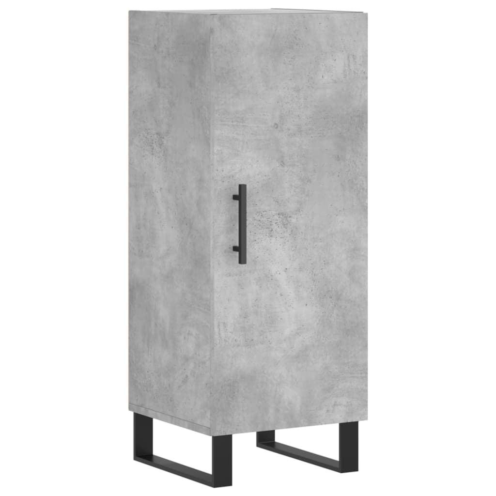 vidaXL Szafka, szarość betonu, 34,5x34x90 cm, materiał drewnopochodny