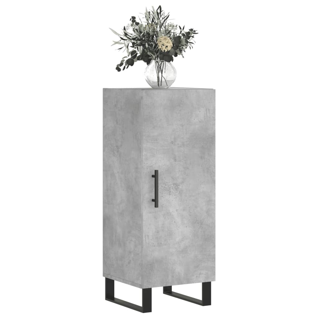 vidaXL Szafka, szarość betonu, 34,5x34x90 cm, materiał drewnopochodny