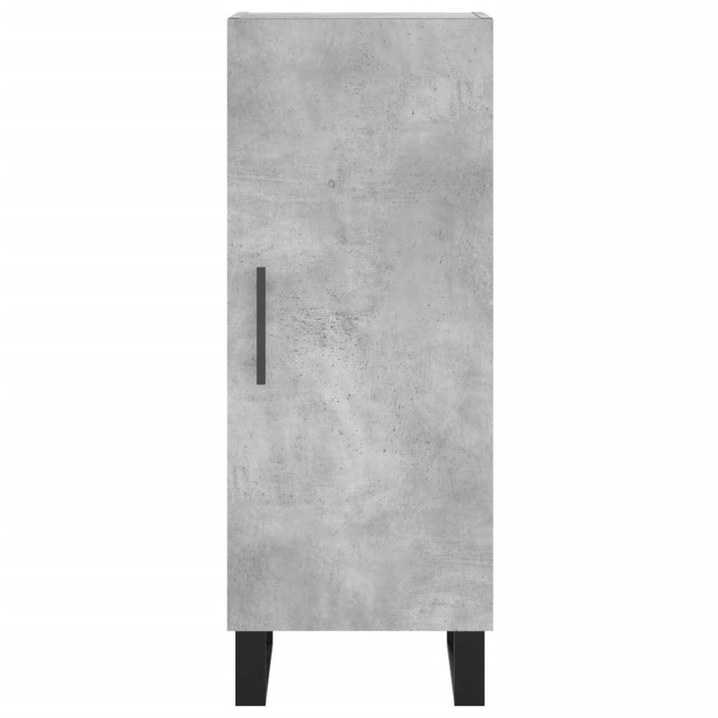 vidaXL Szafka, szarość betonu, 34,5x34x90 cm, materiał drewnopochodny