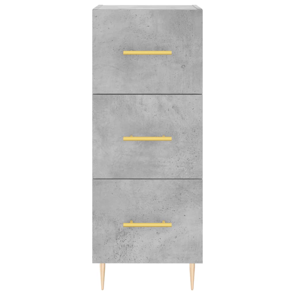 vidaXL Szafka, szarość betonu, 34,5x34x90 cm, materiał drewnopochodny