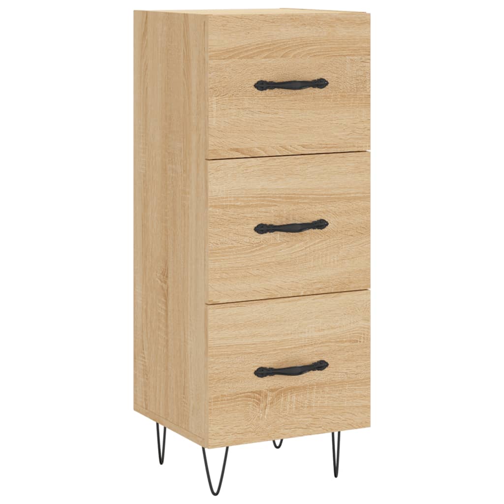 vidaXL Szafka, dąb sonoma, 34,5x34x90 cm, materiał drewnopochodny