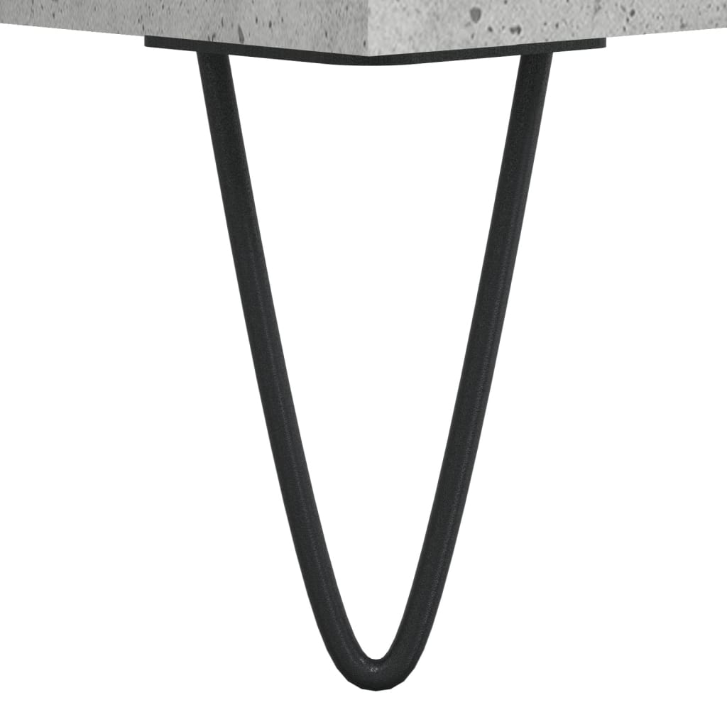 vidaXL Szafka, szarość betonu, 34,5x34x90 cm, materiał drewnopochodny