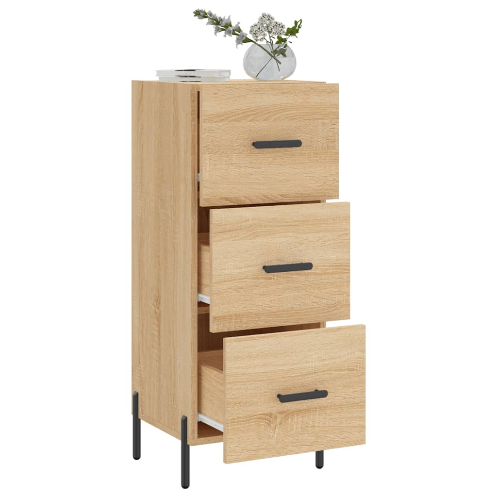 vidaXL Szafka, dąb sonoma, 34,5x34x90 cm, materiał drewnopochodny