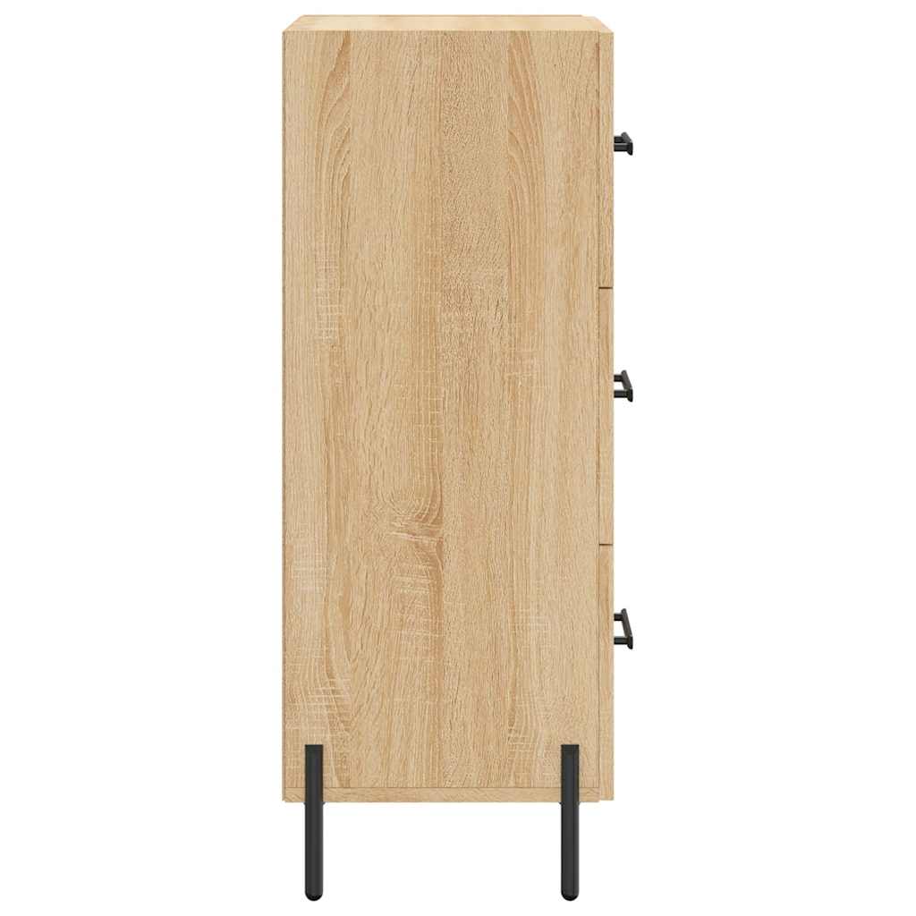 vidaXL Szafka, dąb sonoma, 34,5x34x90 cm, materiał drewnopochodny