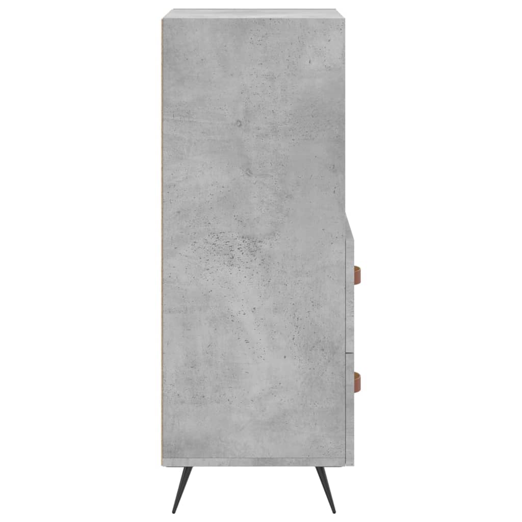 vidaXL Szafka, szarość betonu, 34,5x34x90 cm, materiał drewnopochodny