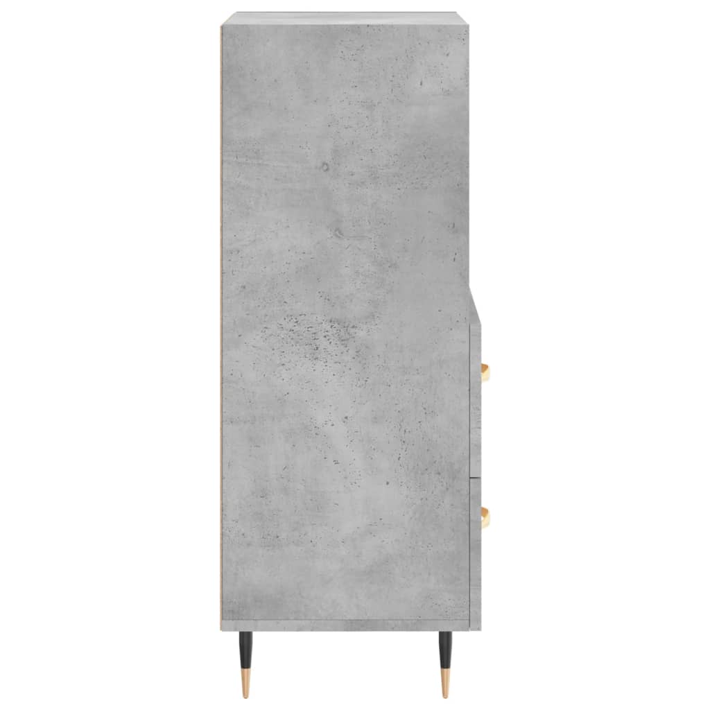 vidaXL Szafka, szarość betonu, 34,5x34x90 cm, materiał drewnopochodny