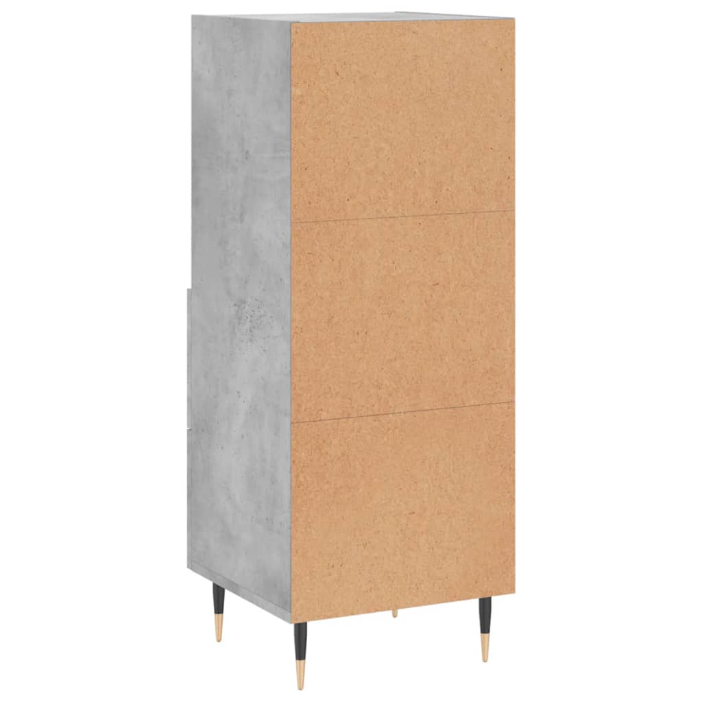 vidaXL Szafka, szarość betonu, 34,5x34x90 cm, materiał drewnopochodny