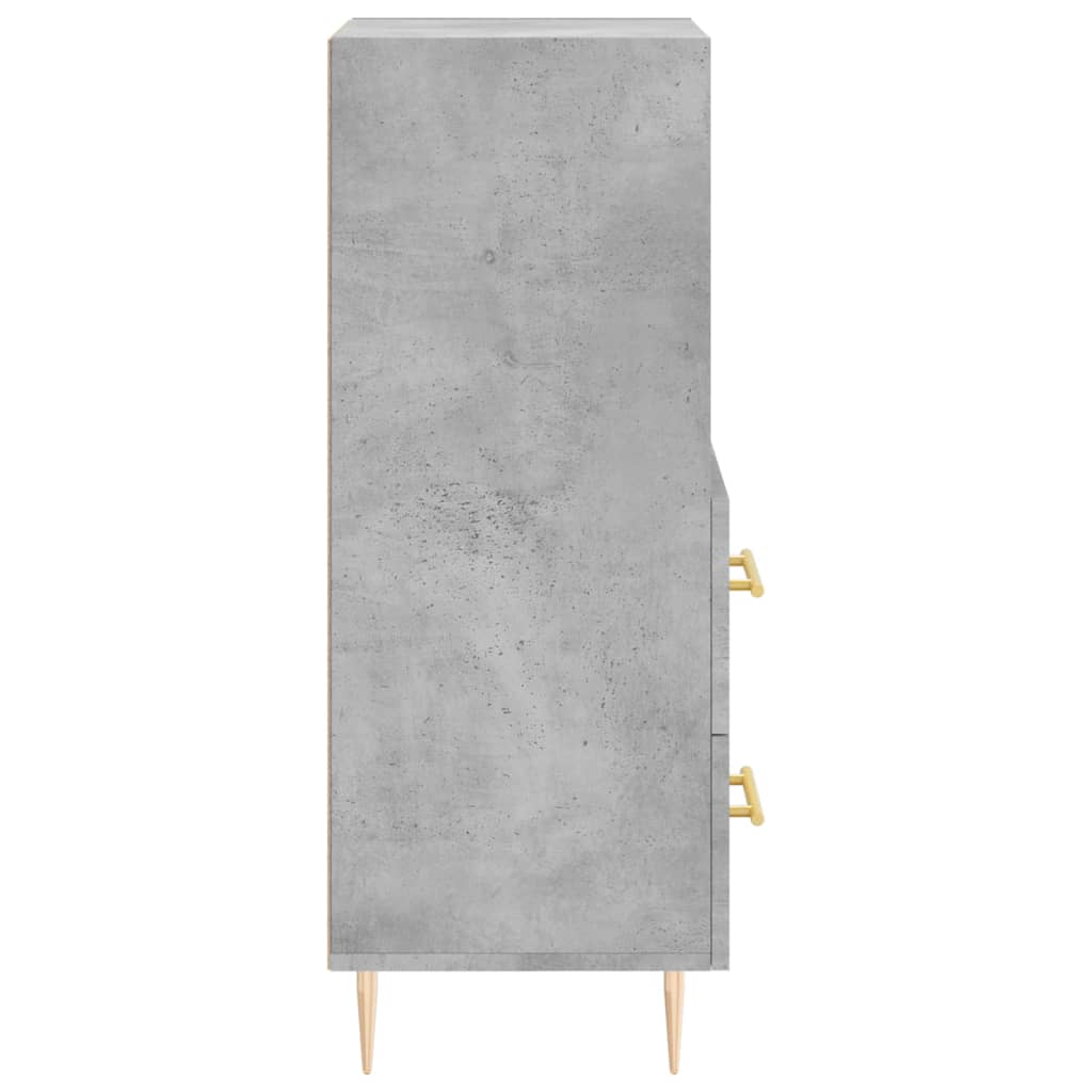 vidaXL Szafka, szarość betonu, 34,5x34x90 cm, materiał drewnopochodny