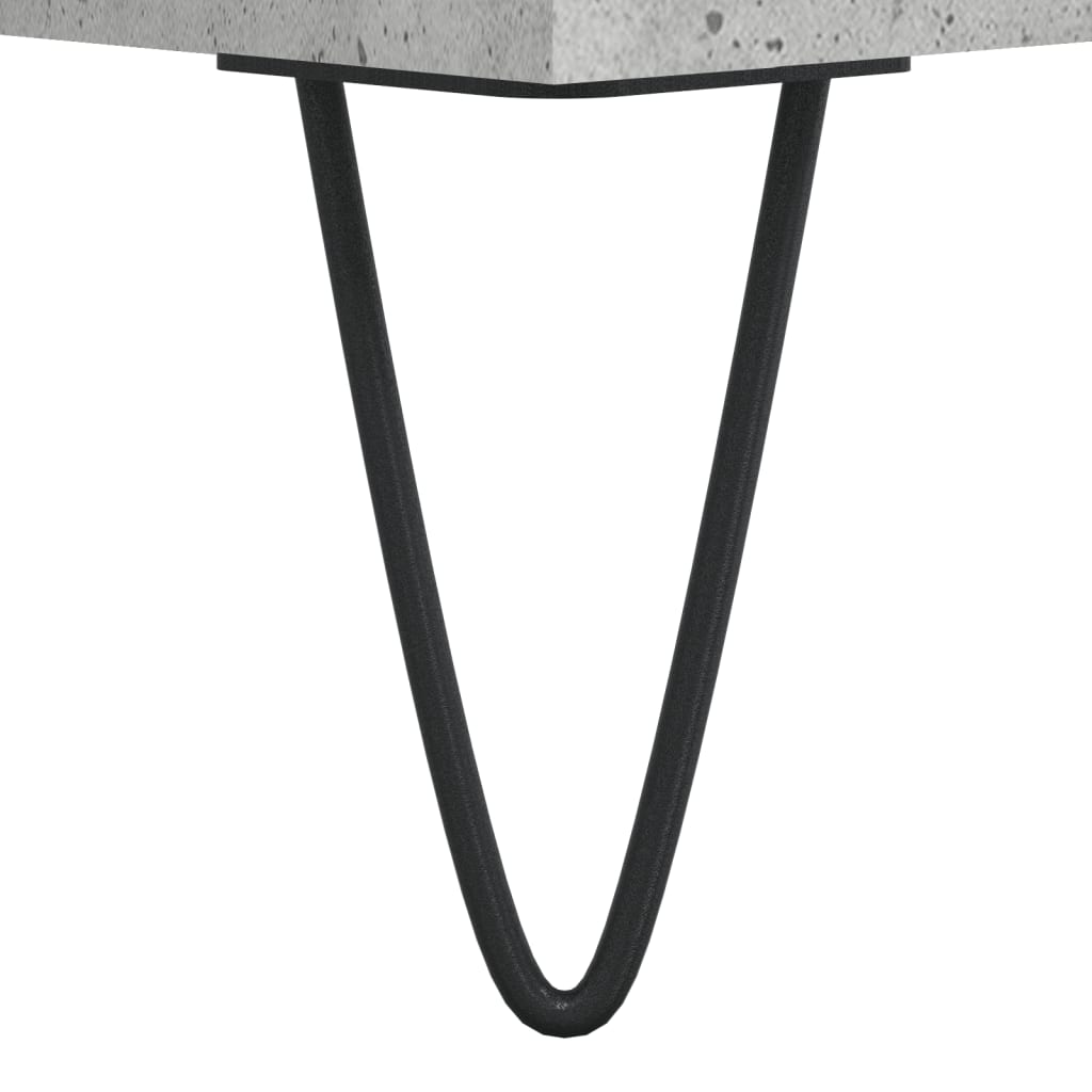 vidaXL Szafka, szarość betonu, 34,5x34x90 cm, materiał drewnopochodny