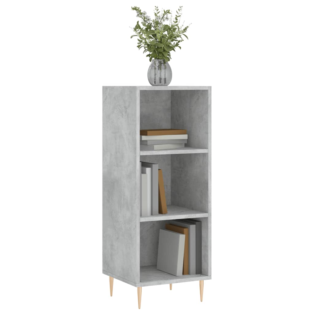 vidaXL Szafka, szarość betonu, 34,5x32,5x90cm, materiał drewnopochodny