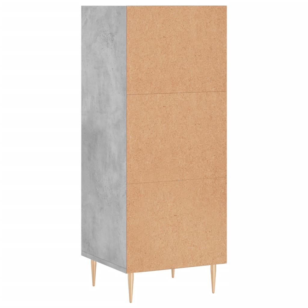 vidaXL Szafka, szarość betonu, 34,5x32,5x90cm, materiał drewnopochodny