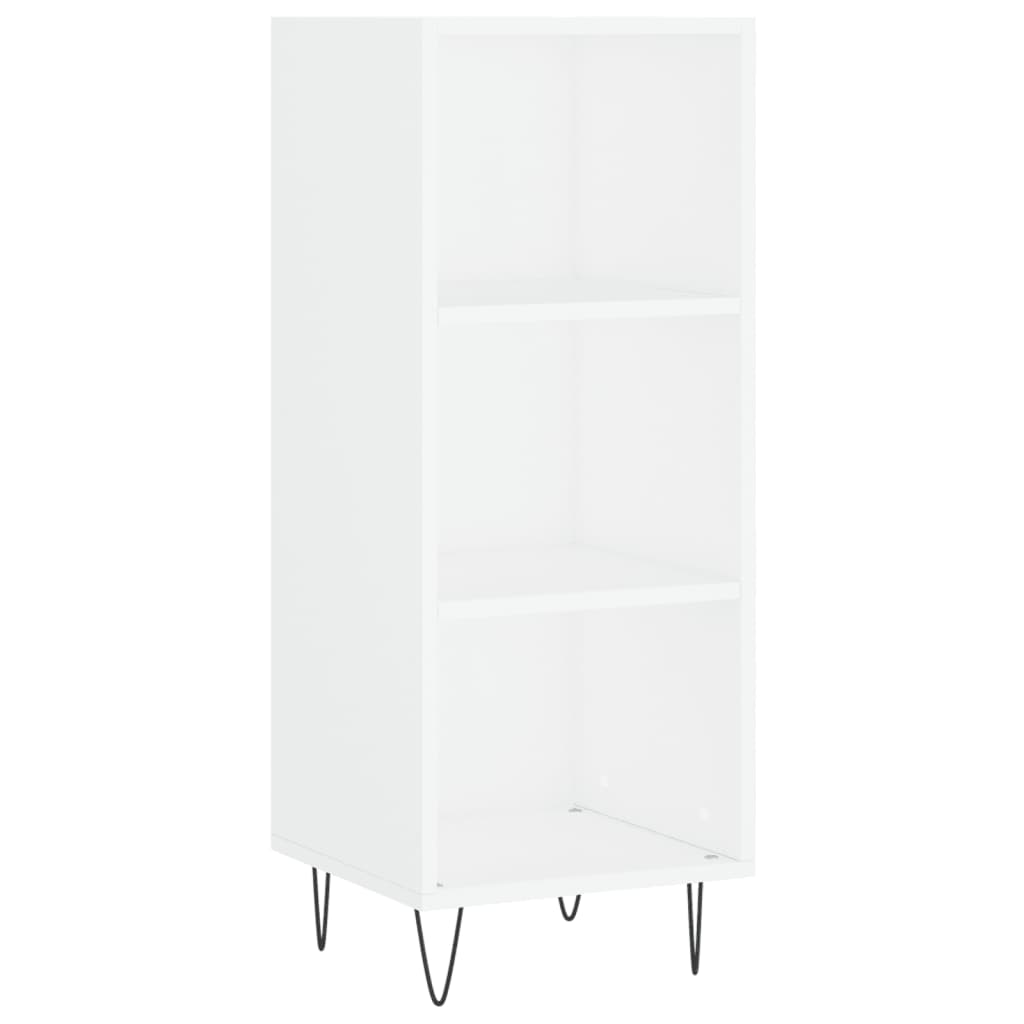 vidaXL Szafka, biała, 34,5x32,5x90 cm, materiał drewnopochodny