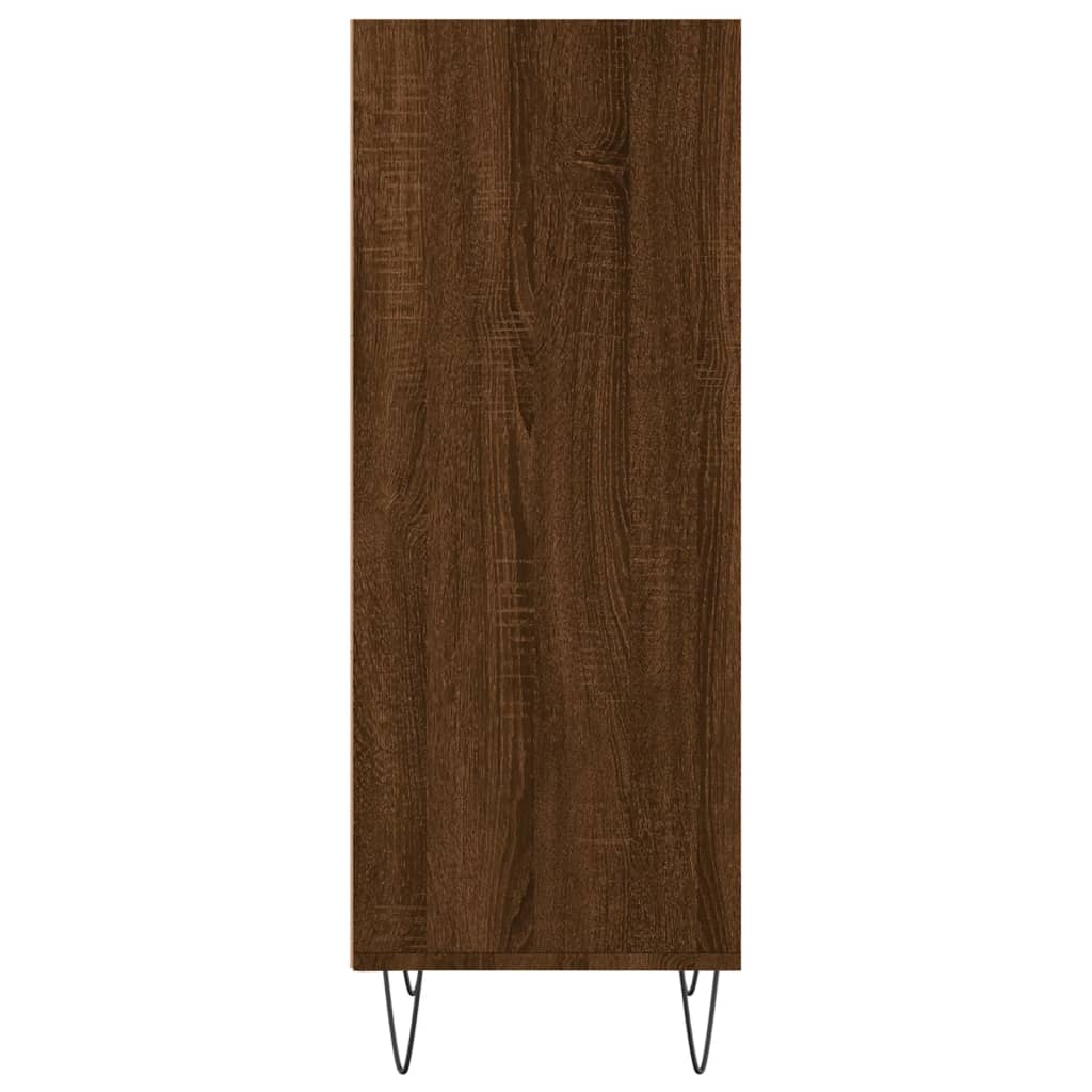 vidaXL Szafka, brązowy dąb, 34,5x32,5x90 cm, materiał drewnopochodny