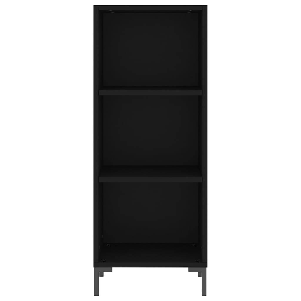 vidaXL Szafka, czarna, 34,5x32,5x90 cm, materiał drewnopochodny