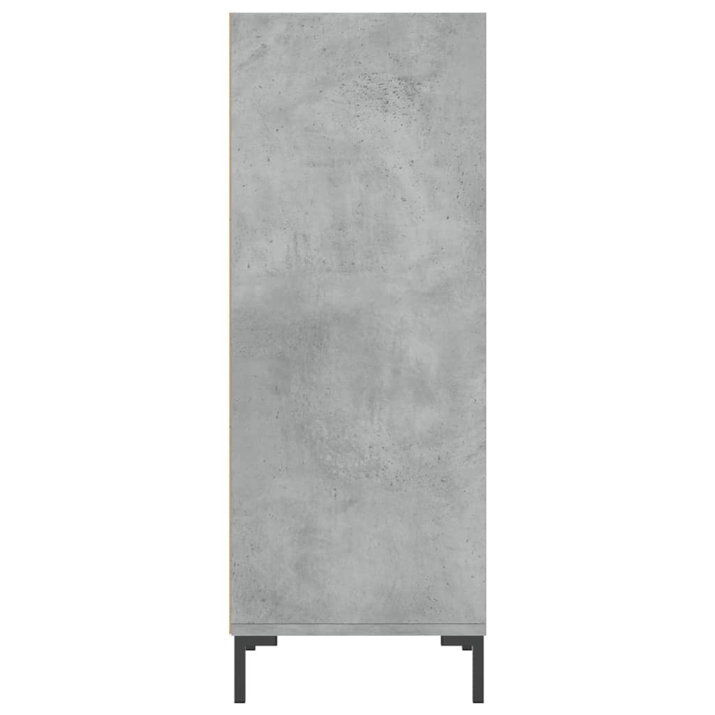 vidaXL Szafka, szarość betonu, 34,5x32,5x90cm, materiał drewnopochodny