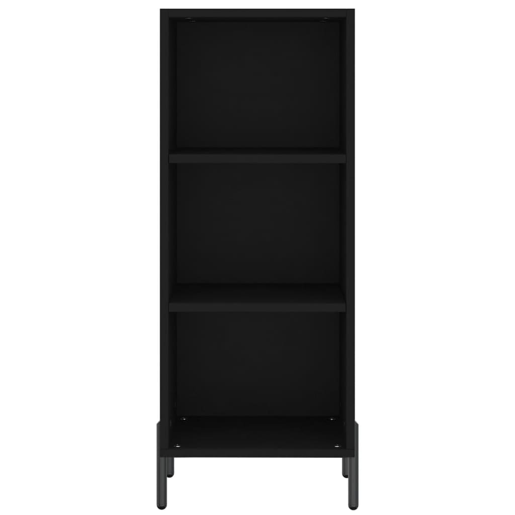 vidaXL Szafka, czarna, 34,5x32,5x90 cm, materiał drewnopochodny