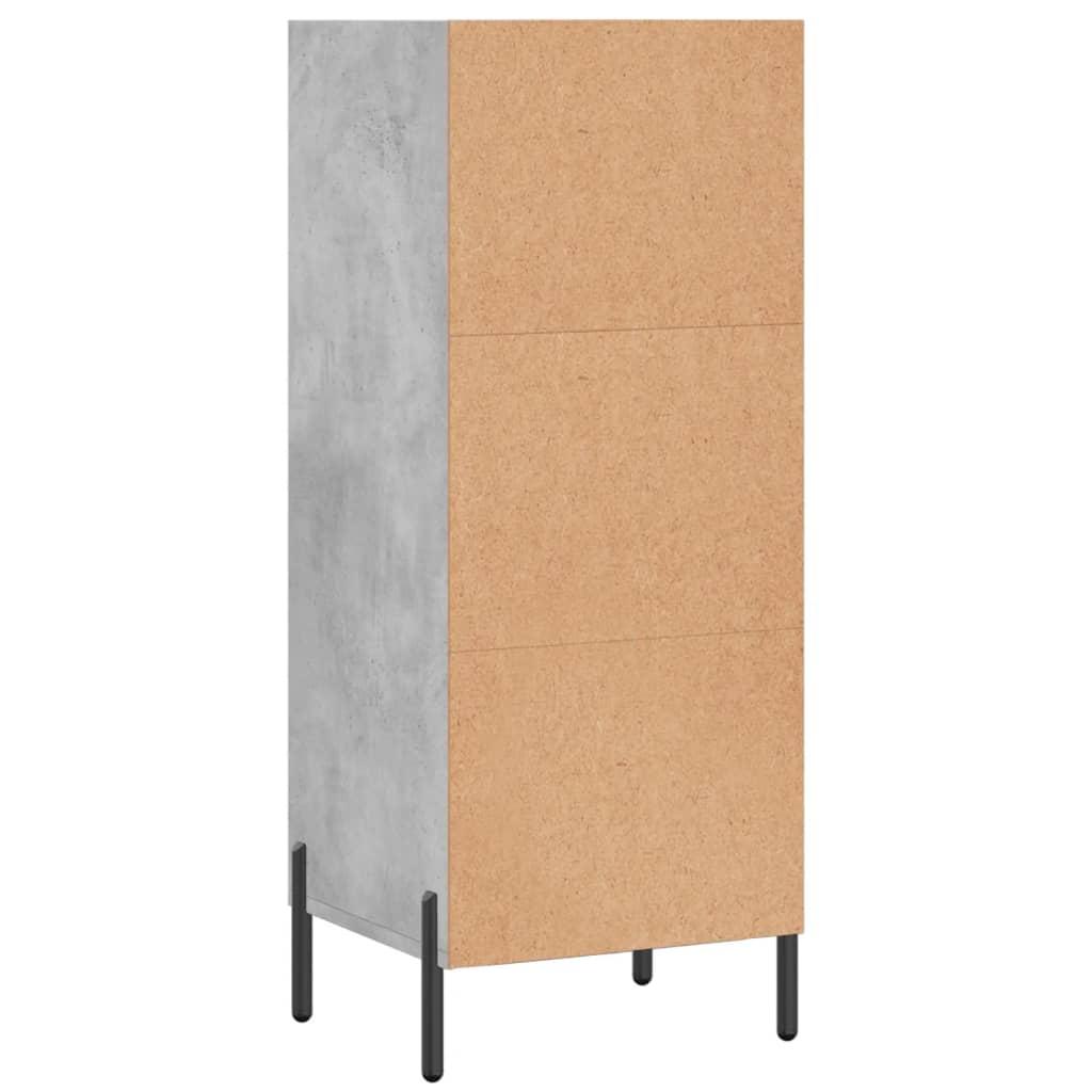 vidaXL Szafka, szarość betonu, 34,5x32,5x90cm, materiał drewnopochodny