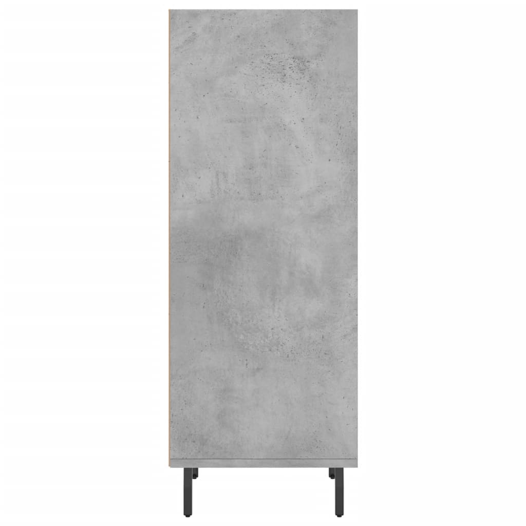 vidaXL Szafka, szarość betonu, 34,5x32,5x90cm, materiał drewnopochodny